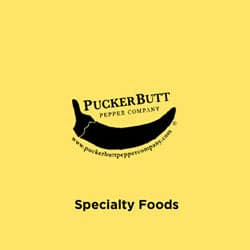 puckerbutt logo with text